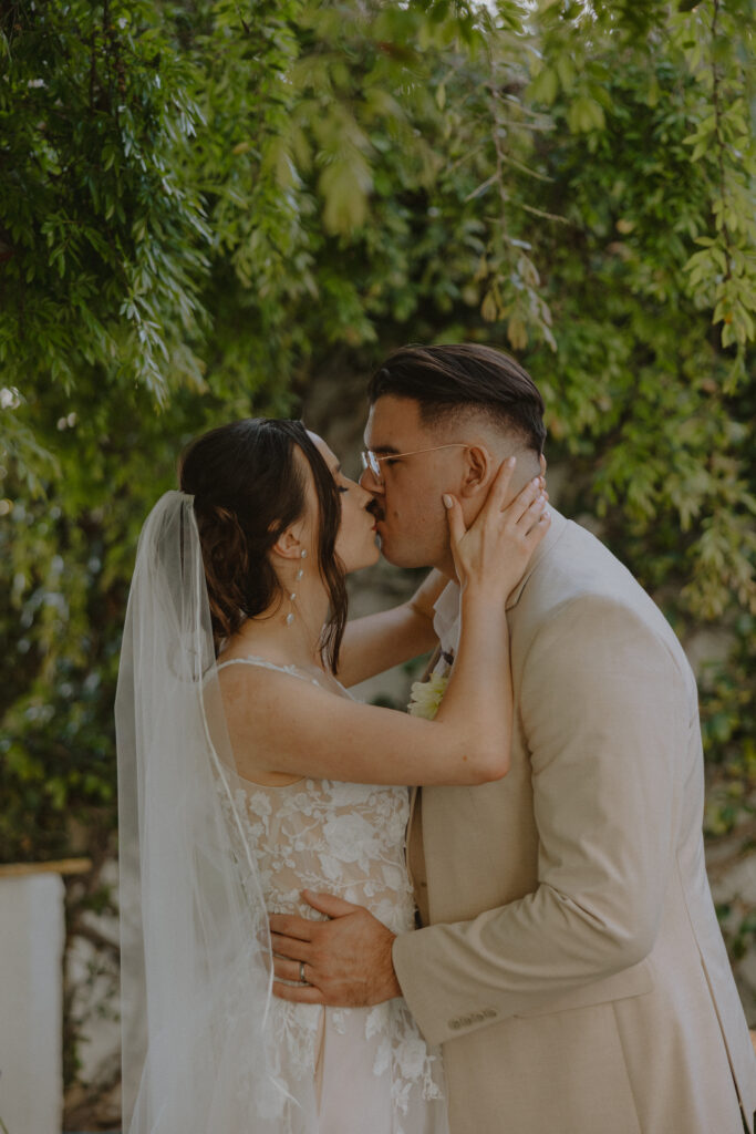 calm beautiful wedding portrait photography